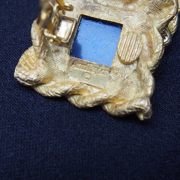 Ann Taylor Brushed Gold Brass Statement Earrings - Picture 8 of 8